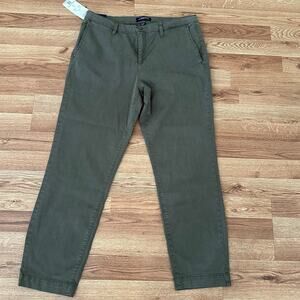 Nautica Jeans Company Women Green Tencel Ankle Trouser Size 10/30 - NWT